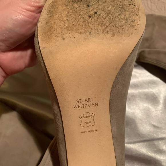 - STUART WEITZMAN Suede Knee High Boots - Picture 4 of 5